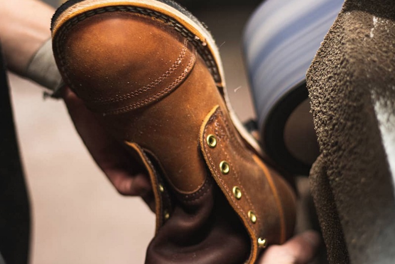 leather patina on work boots